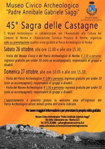 Sagra delle castagne Norma_ItriEVENTI